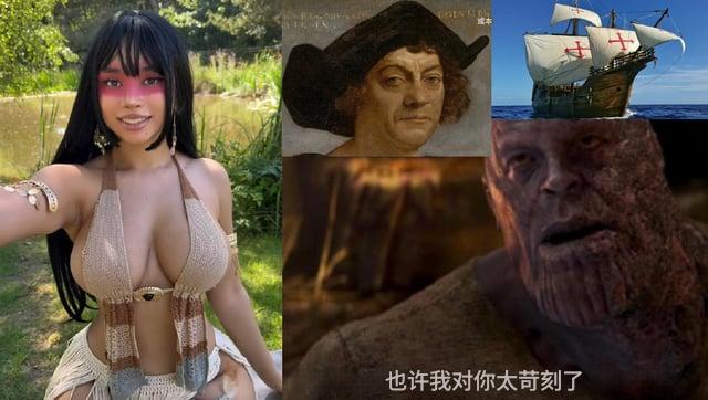 妹子叫Mimi Soneca，除了这个扮相之外好像其它造型都一般......